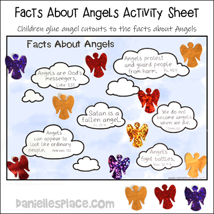 Facts About Angel Activity Sheet for Children
